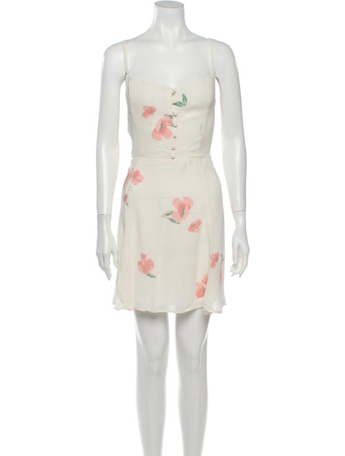 Reformation Floral Print Mini Dress