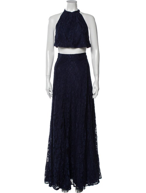 Reformation Lace Pattern Long Dress w/ Tags White