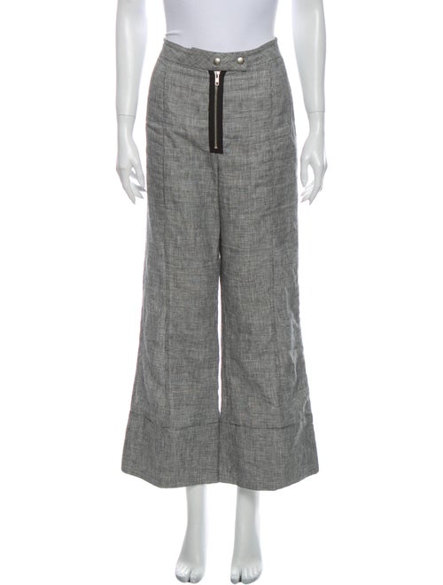Reformation Linen Wide Leg Pants Black