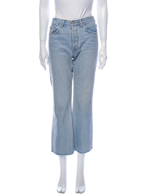 Reformation High-Rise Wide Leg Jeans Blue