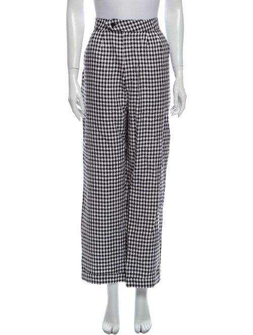 Reformation Linen Wide Leg Pants Black