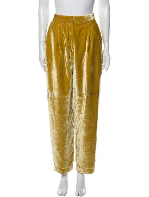 Reformation Straight Leg Pants Yellow