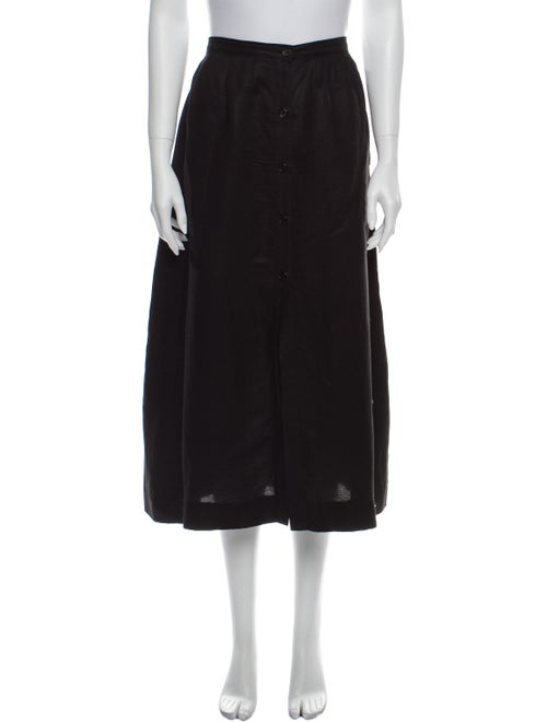 Reformation Midi Length Skirt Black