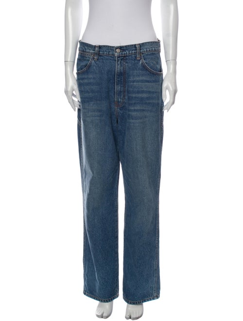 Reformation High-Rise Wide Leg Jeans Blue