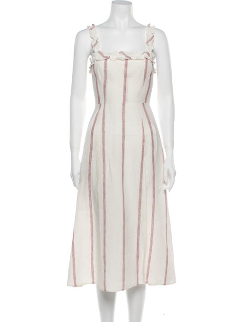 Reformation Linen Midi Length Dress