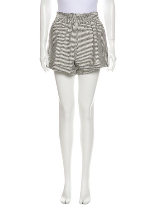 Reformation Linen Mini Shorts Grey