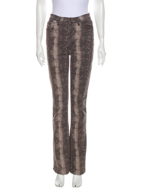 Reformation High-Rise Straight Leg Jeans Brown