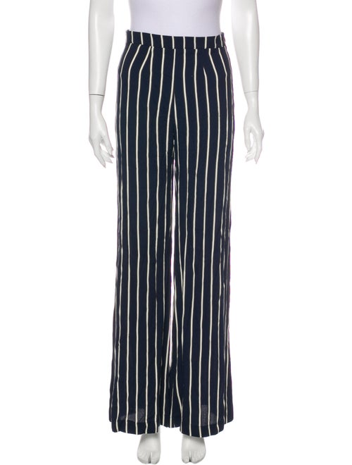 Reformation Striped Wide Leg Pants Blue