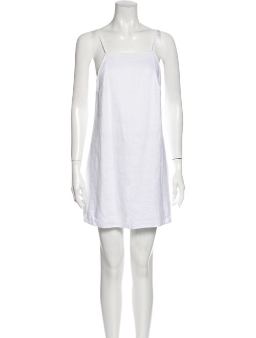 Reformation Linen Mini Dress White