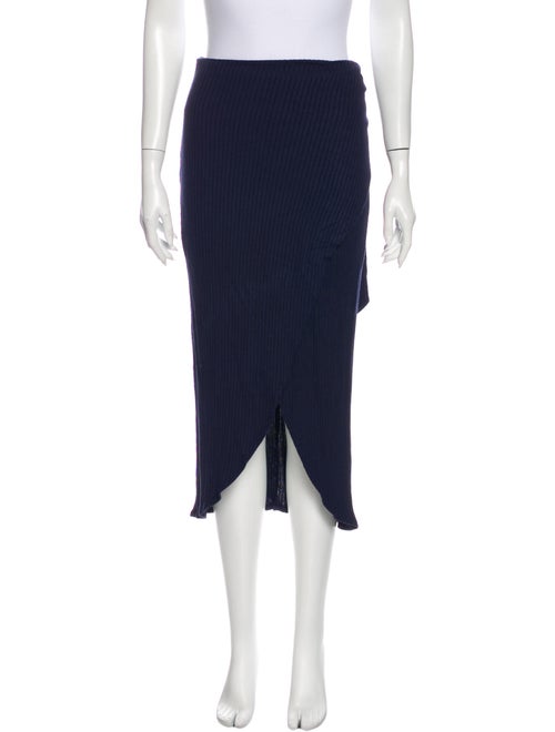 Reformation Midi Length Skirt Blue