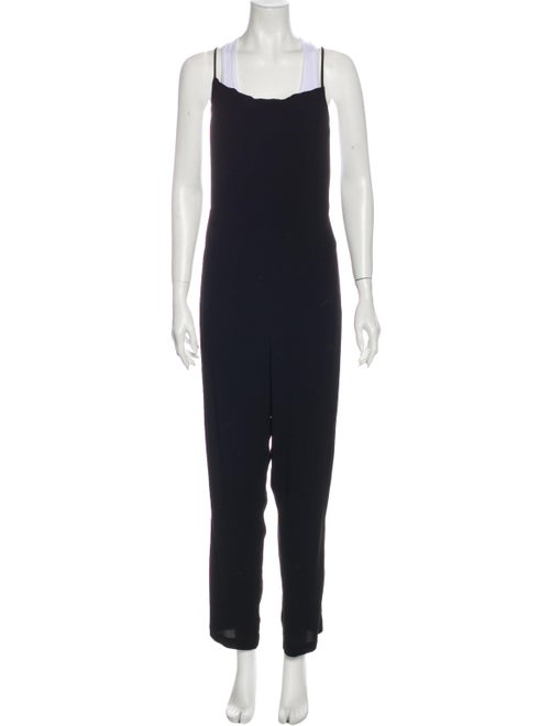 Reformation Square Neckline Jumpsuit Black