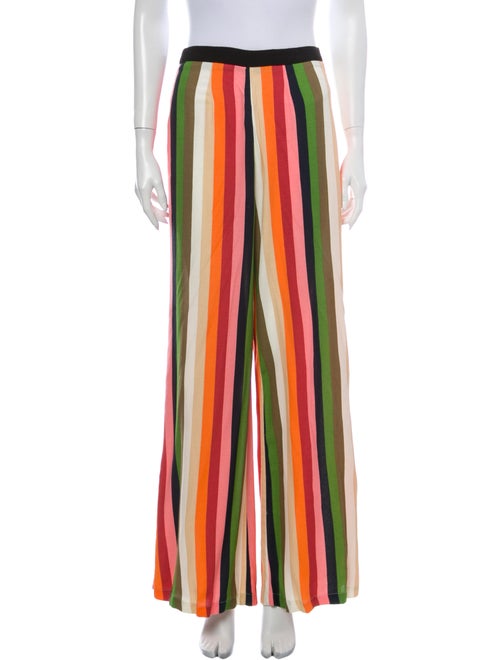 Reformation Striped Wide Leg Pants Pink