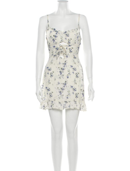 Reformation Floral Print Mini Dress