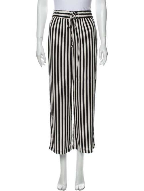Reformation Striped Wide Leg Pants Black