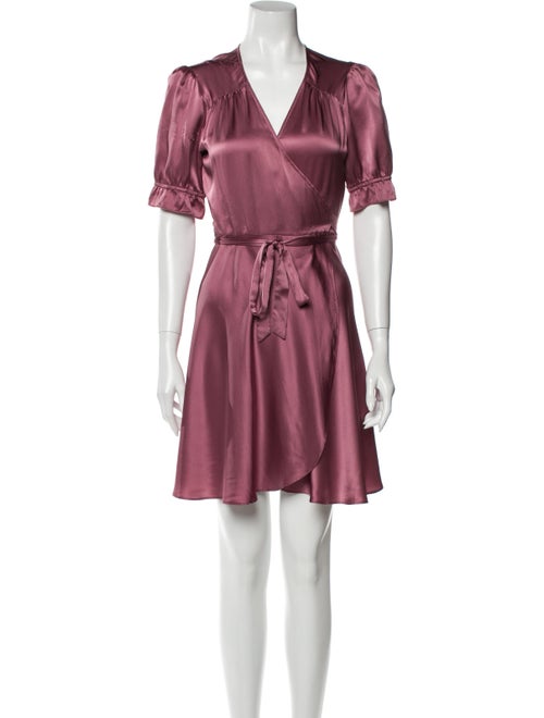 Reformation Silk Mini Dress Pink