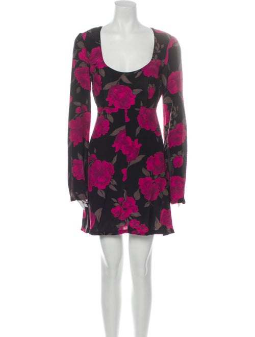 Reformation Floral Print Mini Dress