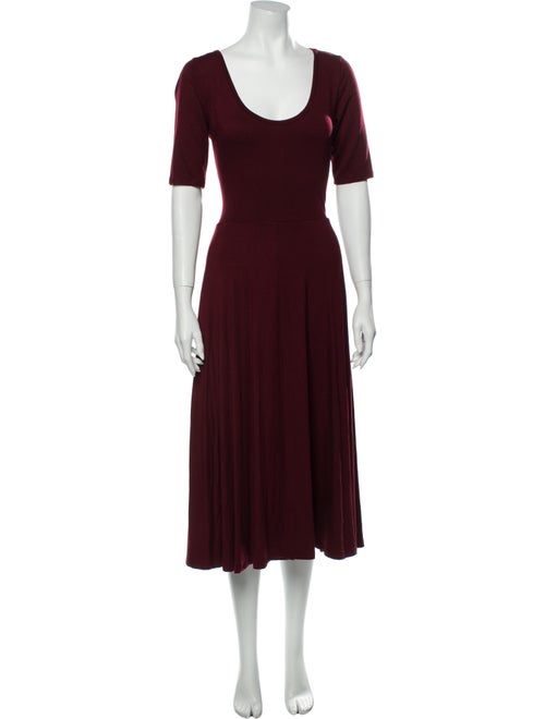 Reformation Scoop Neck Midi Length Dress