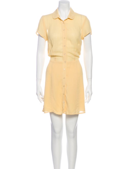 Reformation Mini Dress Yellow