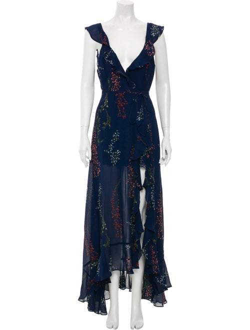 Reformation Printed Long Dress