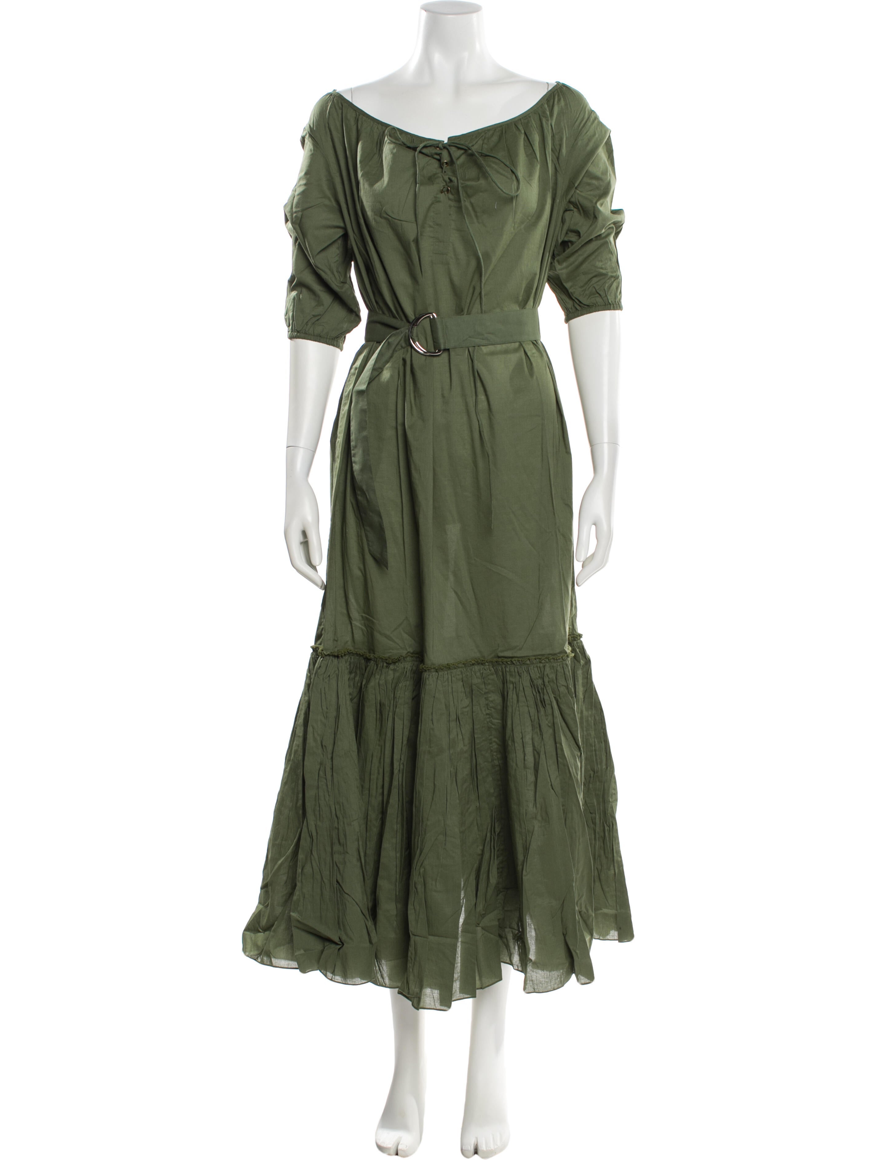 Room 502 Tie Neck Long Dress