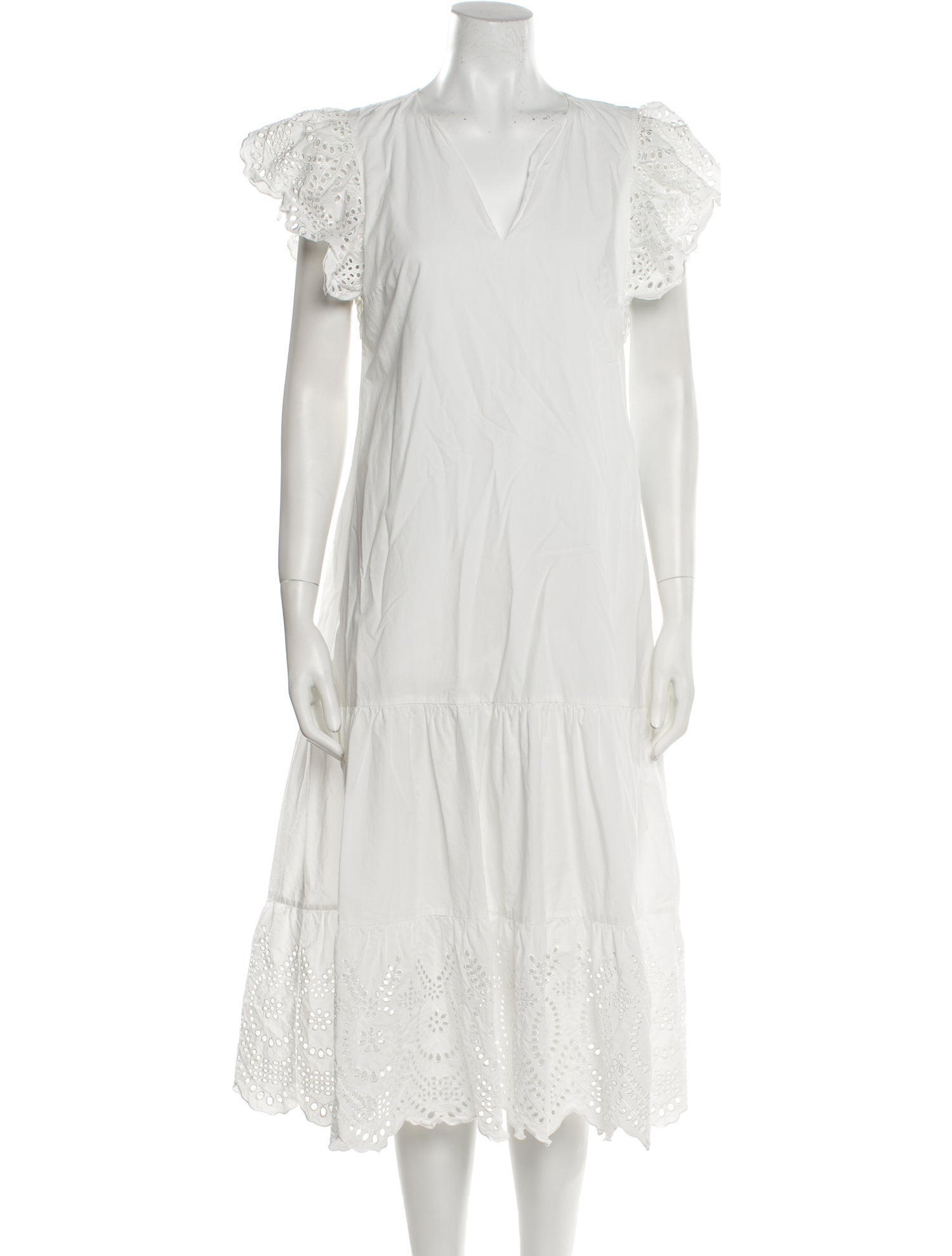 Rails V-Neck Midi Length Dress