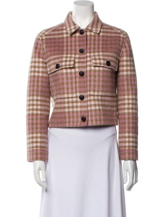 Rails Wool Plaid Print Blazer