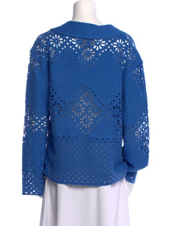 Rails Louiza French Blue Crochet Sweater