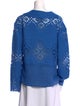 Rails Louiza French Blue Crochet Sweater