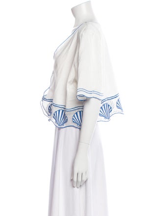 Rails V-Neck Short Sleeve Crop Top