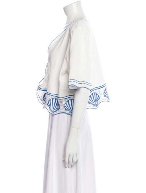 Rails V-Neck Short Sleeve Crop Top