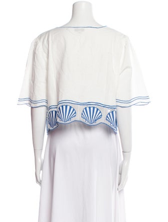 Rails V-Neck Short Sleeve Crop Top