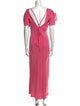 R.G. Kane Bateau Neckline Long Dress