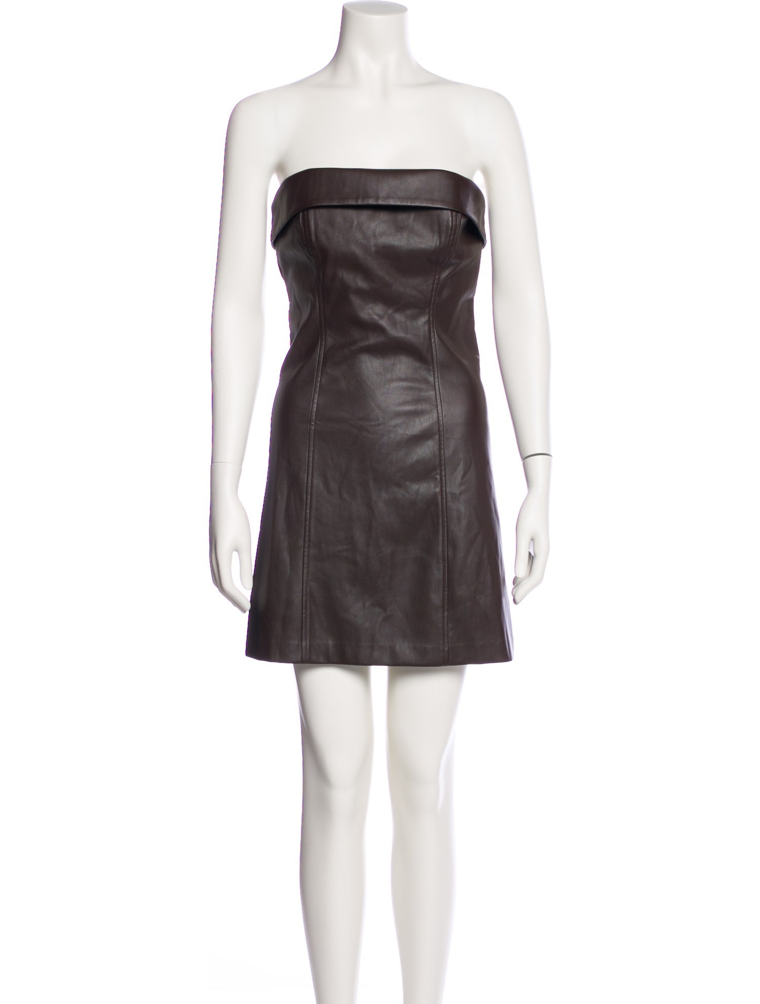 R.G. Kane Faux Leather Mini Dress