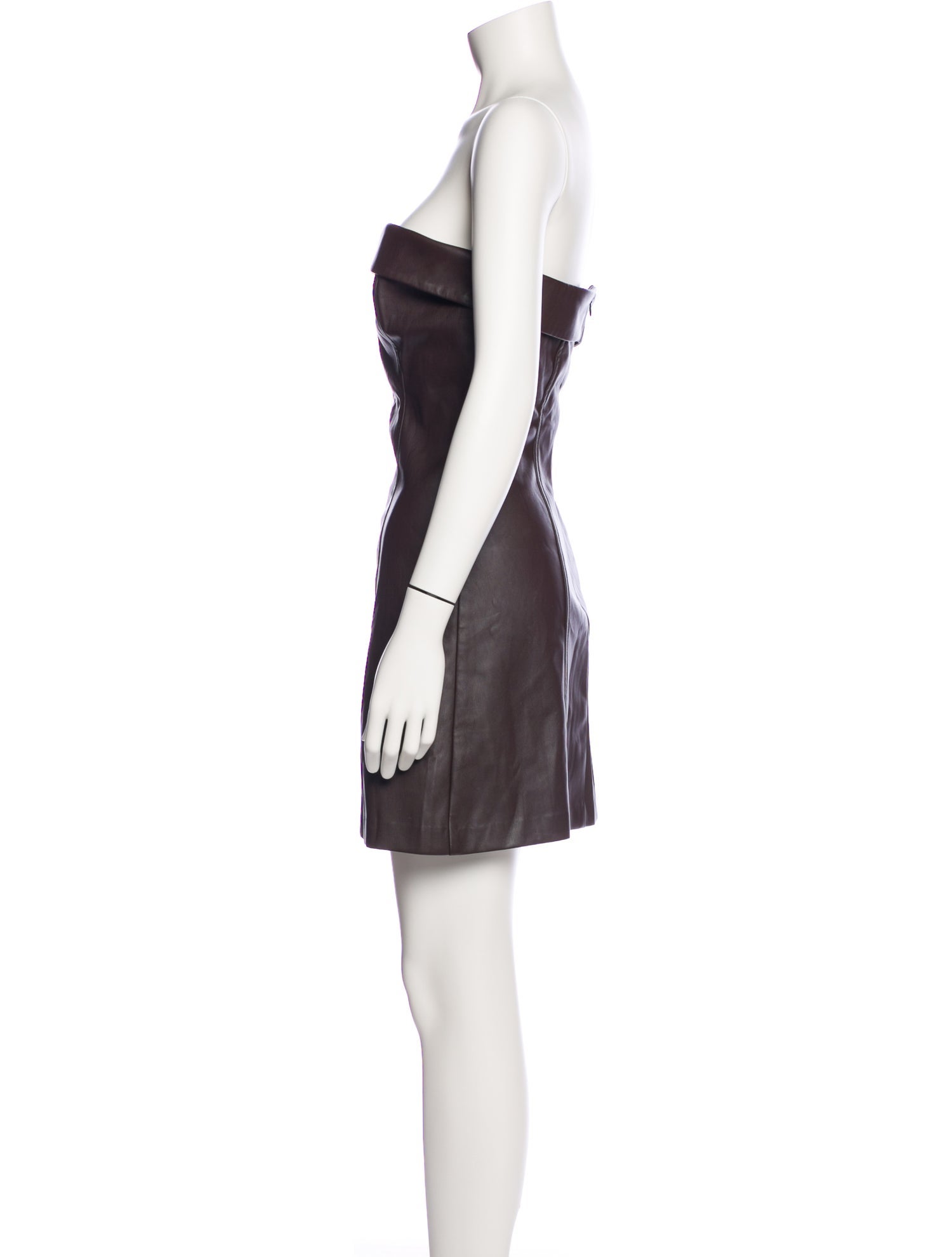 R.G. Kane Faux Leather Mini Dress