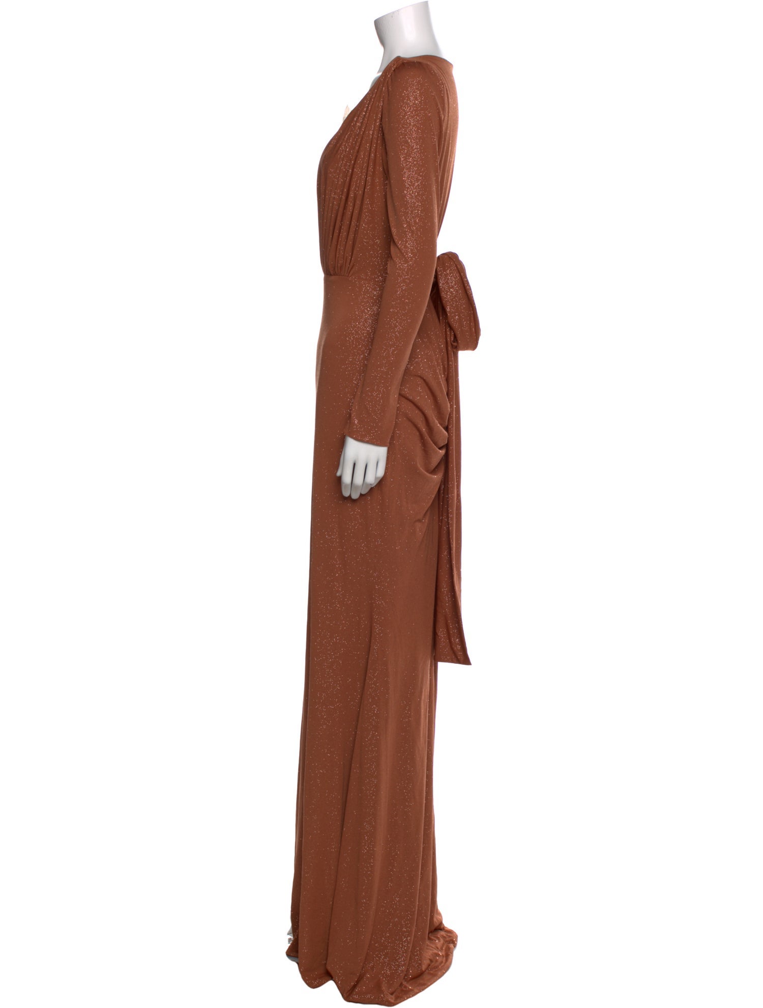 Rhea Costa V-Neck Long Dress