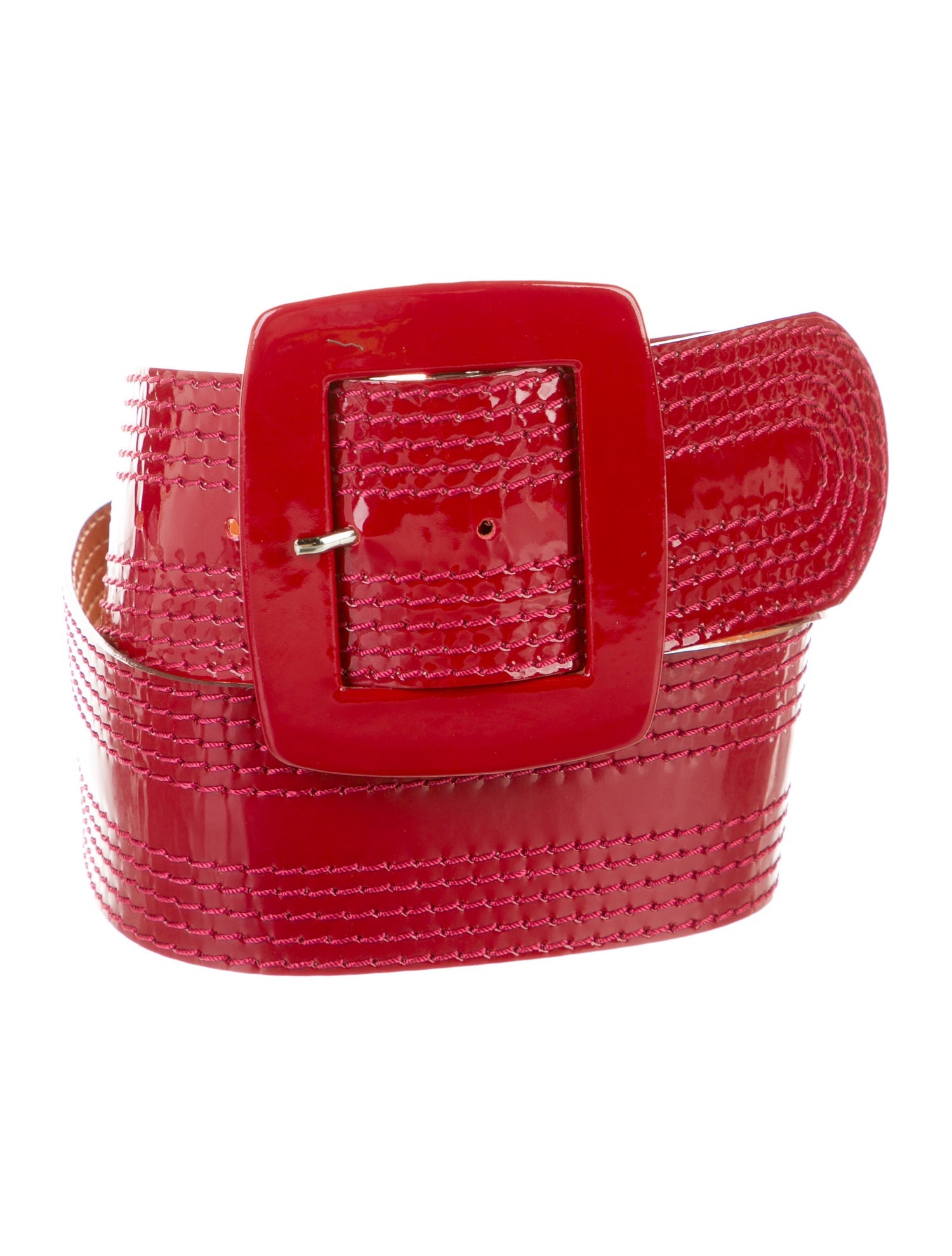 Reptile's House Wide Patent Leather Belt
