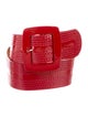 Reptile's House Wide Patent Leather Belt