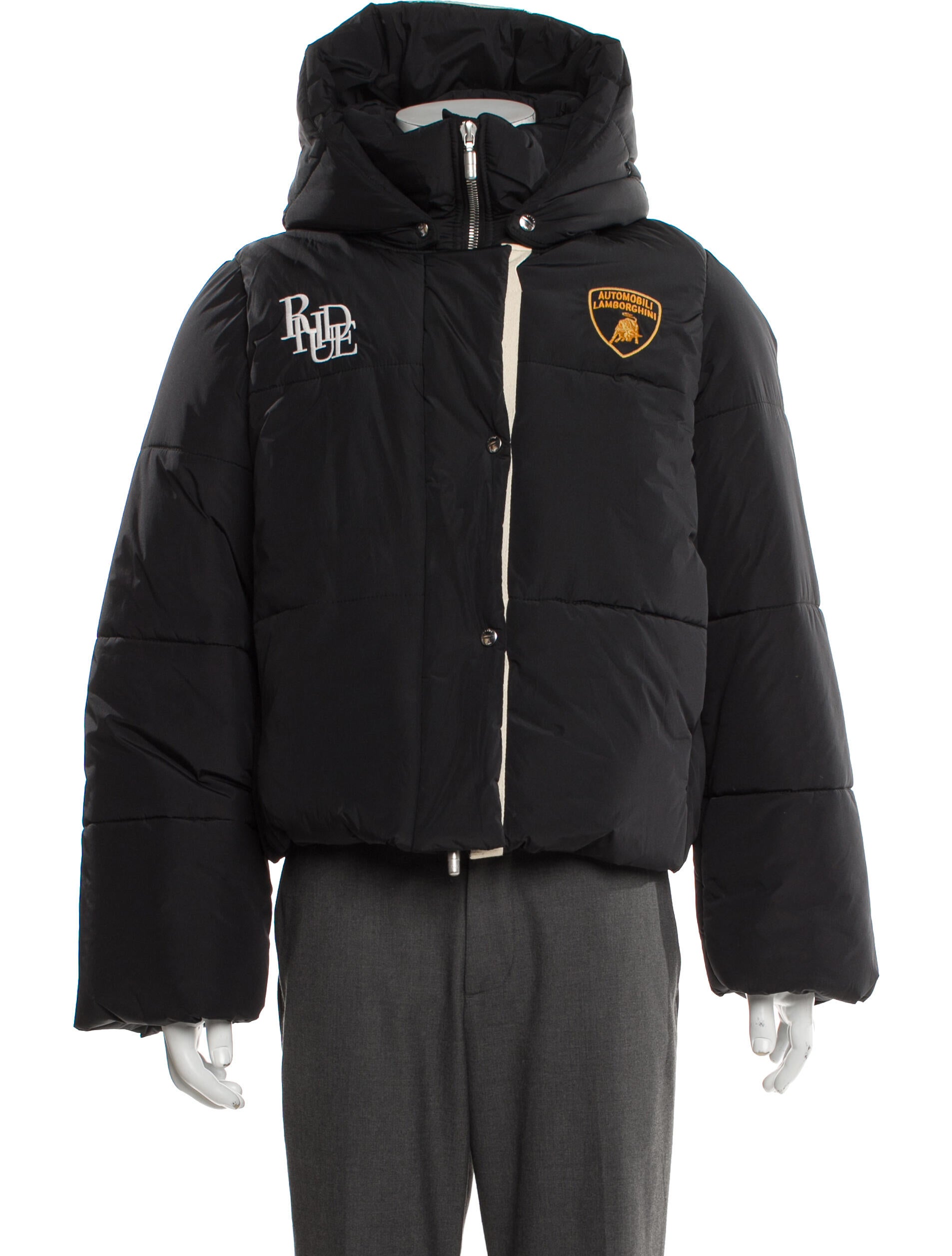 RHUDE x Lamborghini Graphic Print Puffer Coat