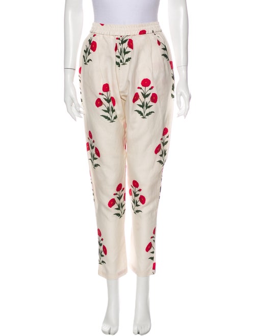 Rhode Silk Straight Leg Pants