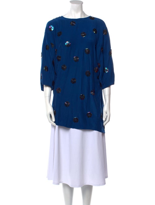 RHODE Printed Bateau Neckline Tunic