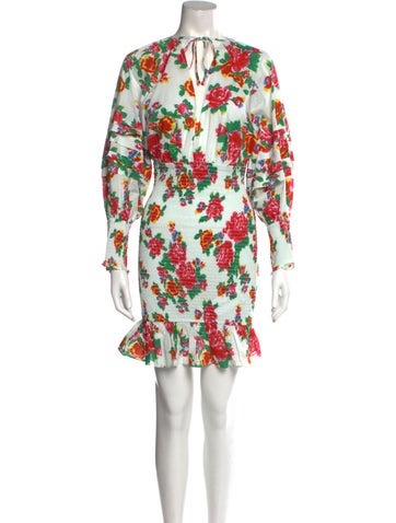 Rhode Dresses Floral Print Mini Dress S