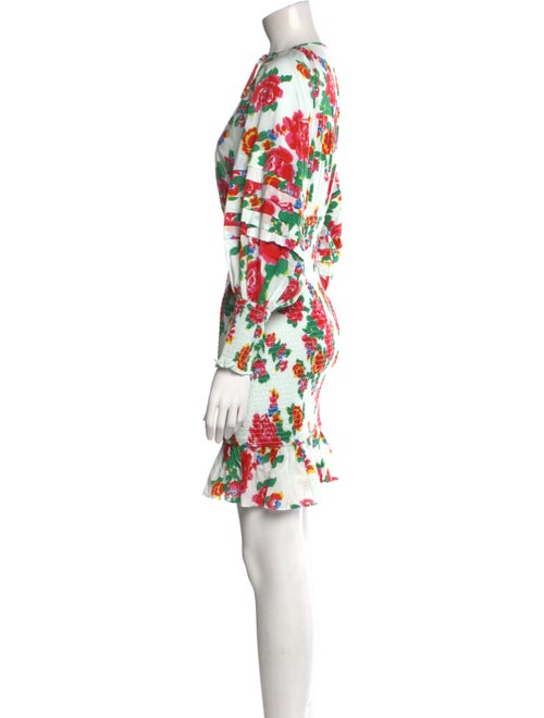 RHODE Floral Print Mini Dress