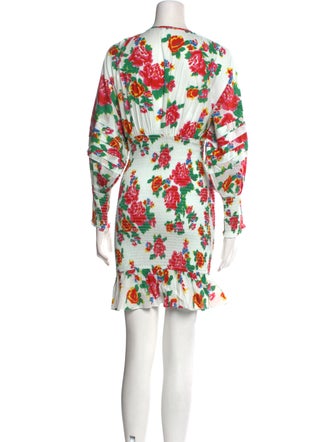 RHODE Floral Print Mini Dress