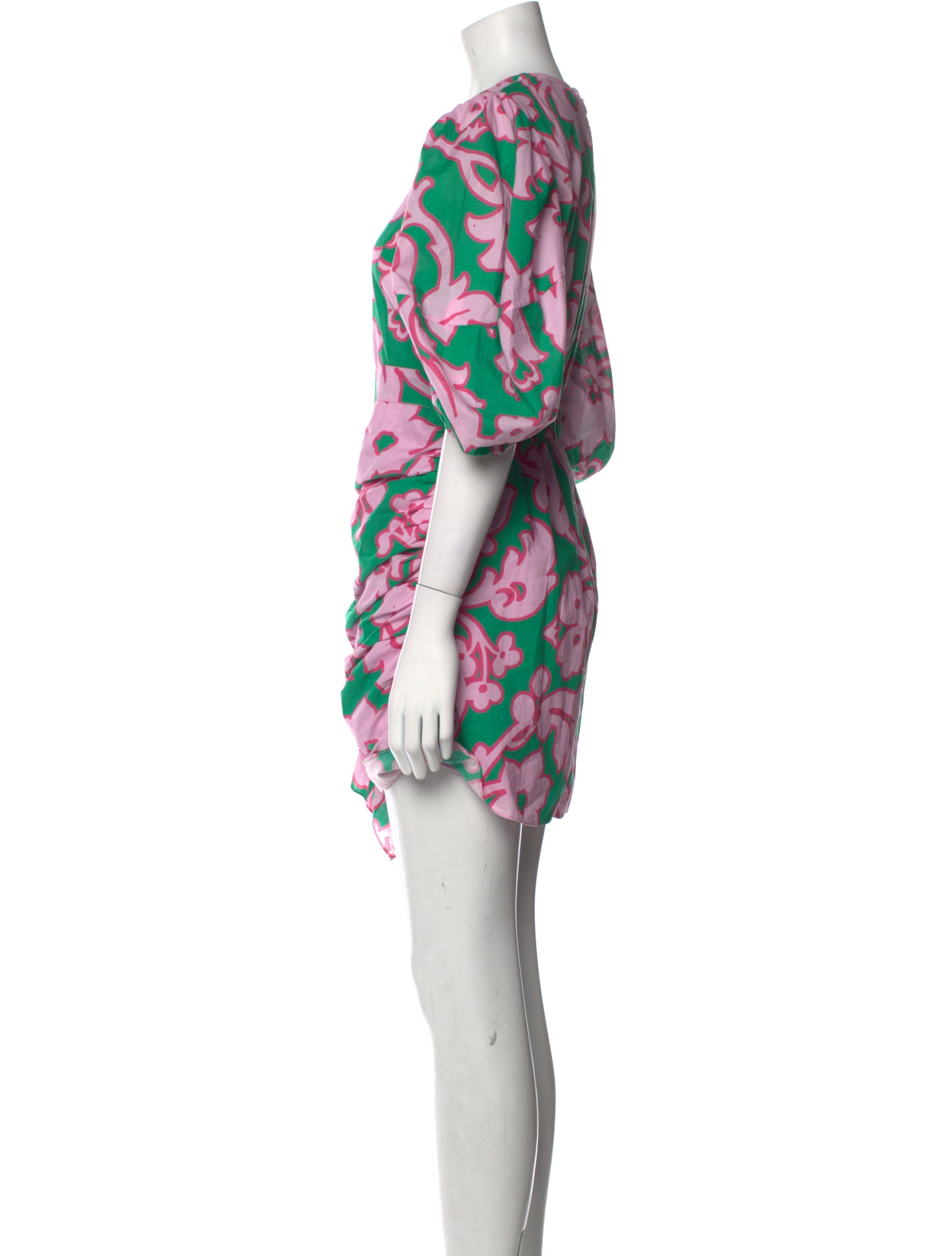 rhode pink and green dress Floral Pia Dress by RHODE