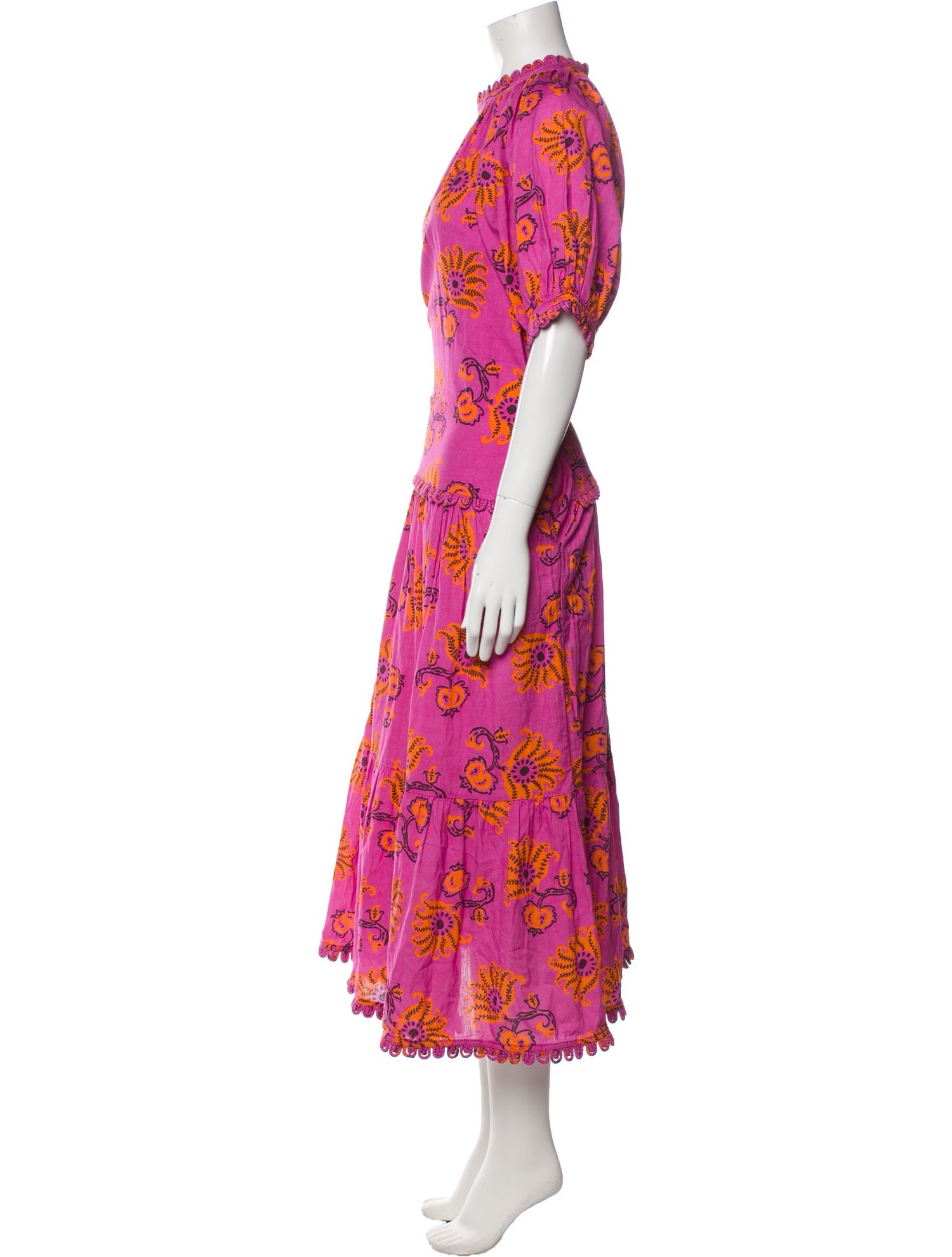 RHODE Floral Print Long Dress w/ Tags