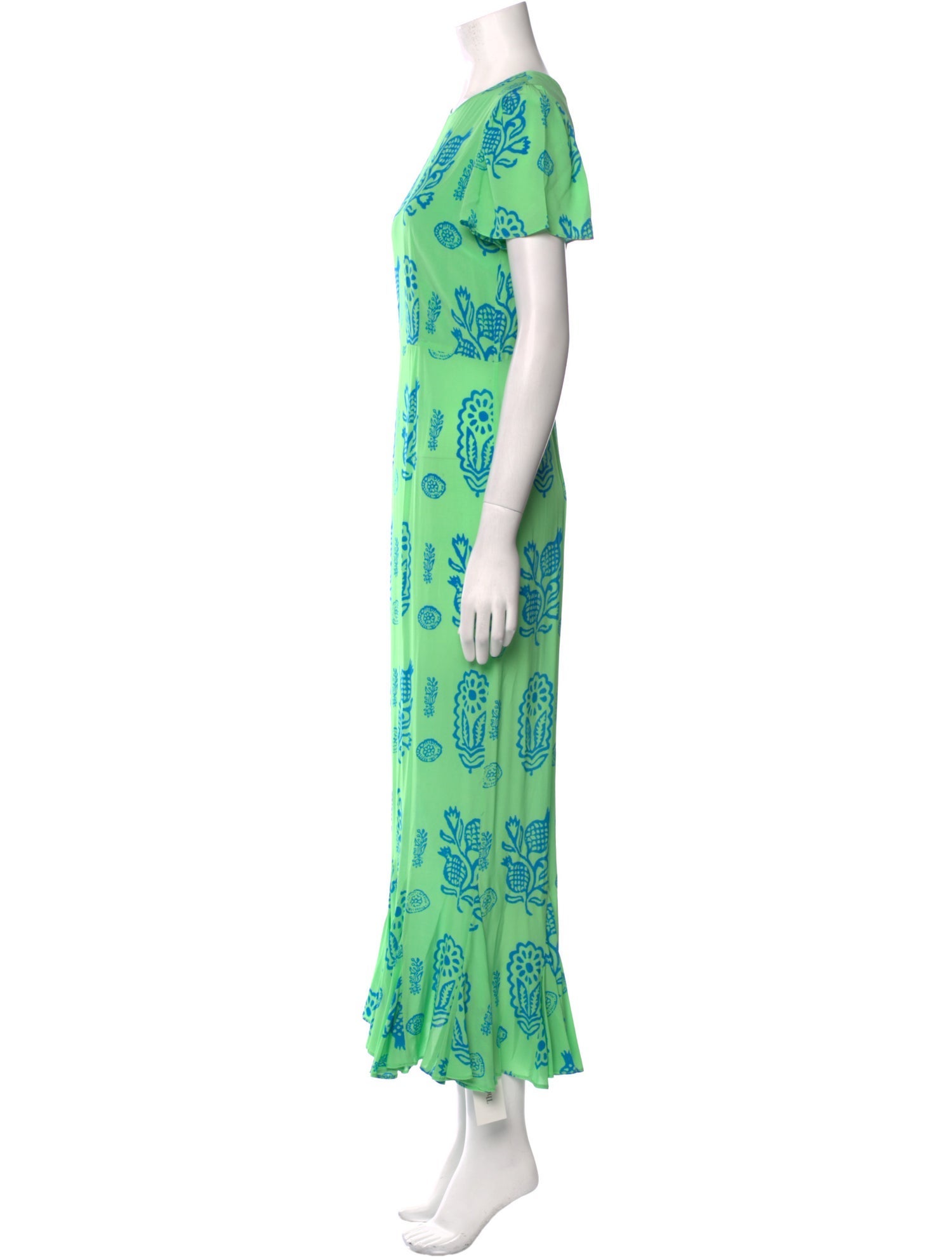 RHODE Floral Print Long Dress