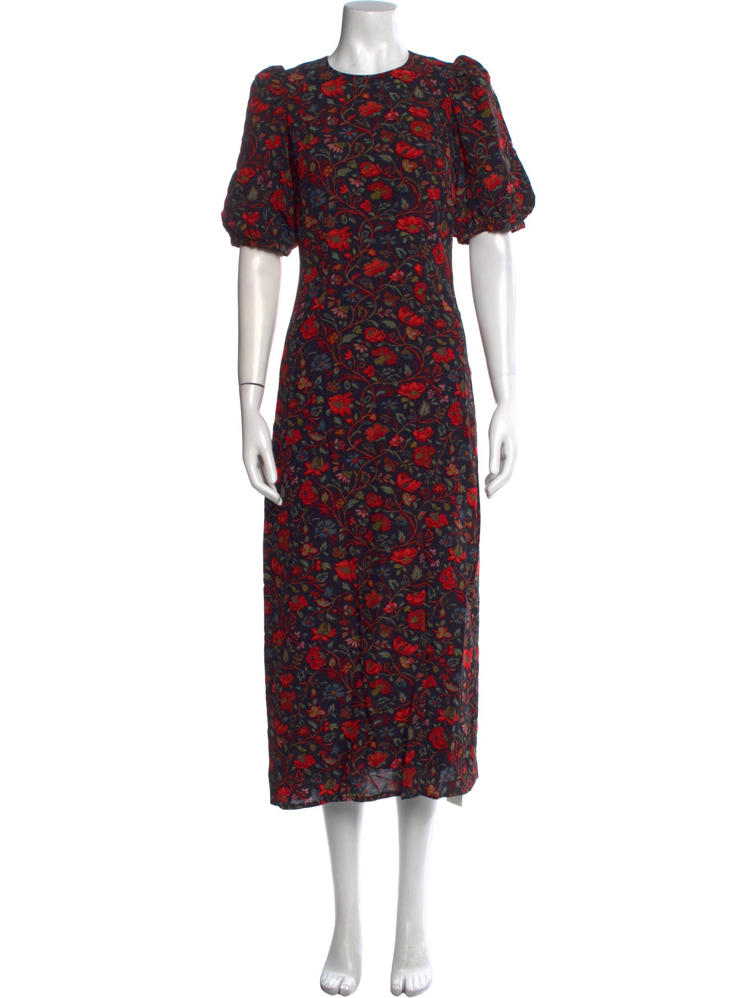 RHODE Floral Print Long Dress - Black Dresses, Clothing - WRHOS34228 ...
