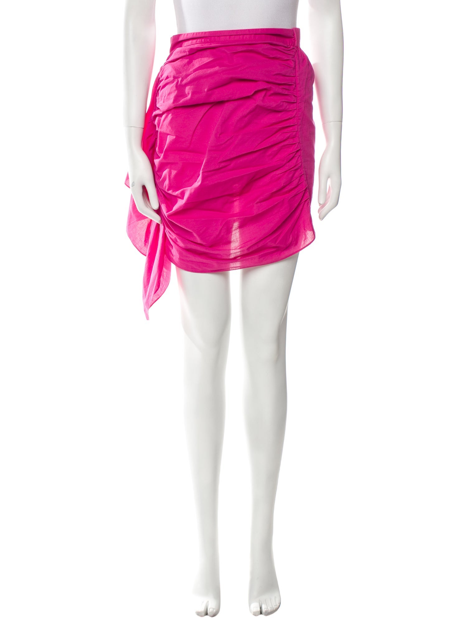 RHODE Ruffle Embellishment Mini Skirt