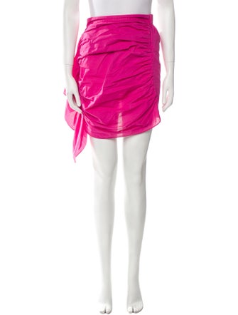 RHODE Ruffle Embellishment Mini Skirt