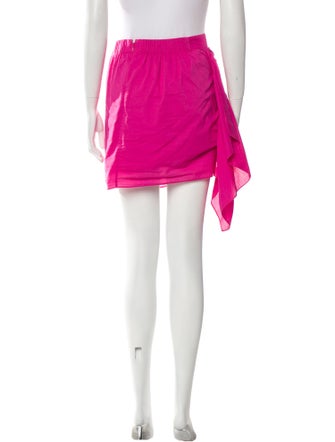 RHODE Ruffle Embellishment Mini Skirt